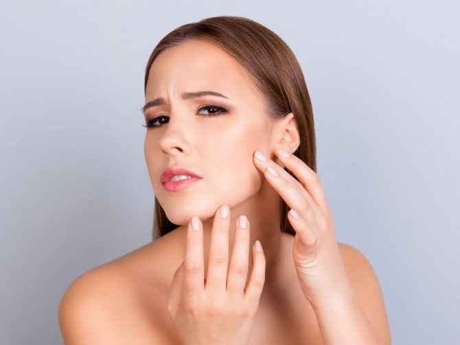 Лицо девушки