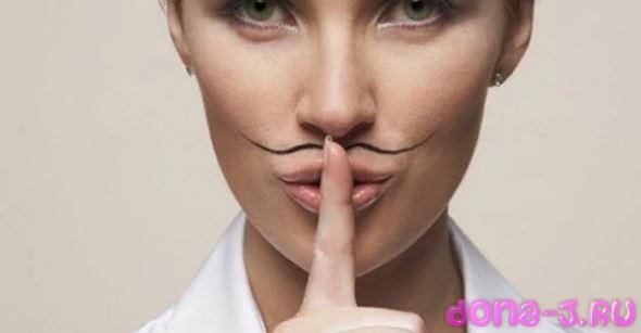 Причины появления темных волосков над губой